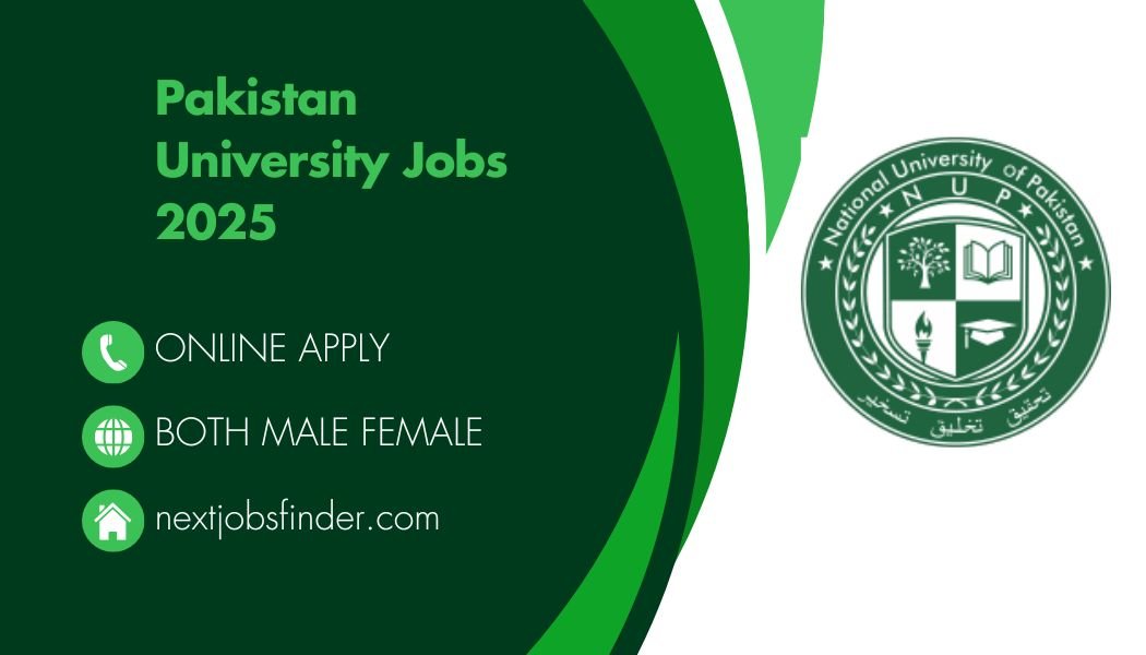 Pakistan University Jobs 2025